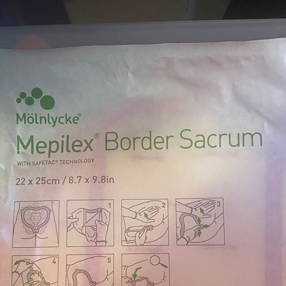 Molnlycke Mepilex Border Sacrum Dressing